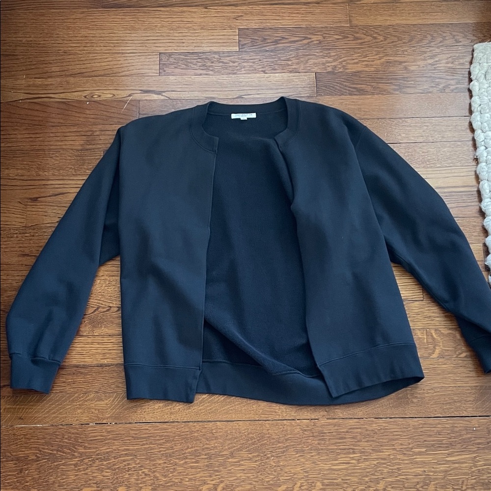 Men's Open FrontCrewneck Sweater - Navy